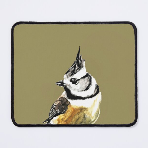 Item preview, Crested tit painted with watercolor on paper designed and sold by FederWerk.