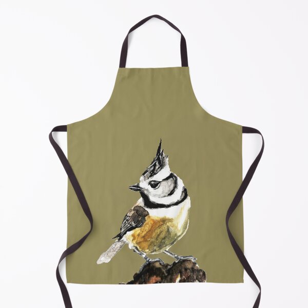 Item preview, Crested tit painted with watercolor on paper designed and sold by FederWerk.
