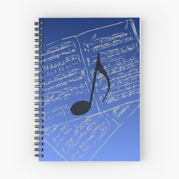 Item preview, Take Note Of The Music In Blue & Black designed and sold by BrightrDayMusicArt.