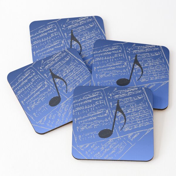 Item preview, Take Note Of The Music In Blue & Black designed and sold by BrightrDayMusicArt.