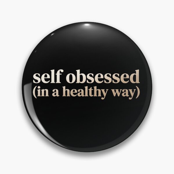 Item preview, Self Obsessed In A Healthy Way | Aesthetic Confidence Sticker designed and sold by IronMindsetShop.