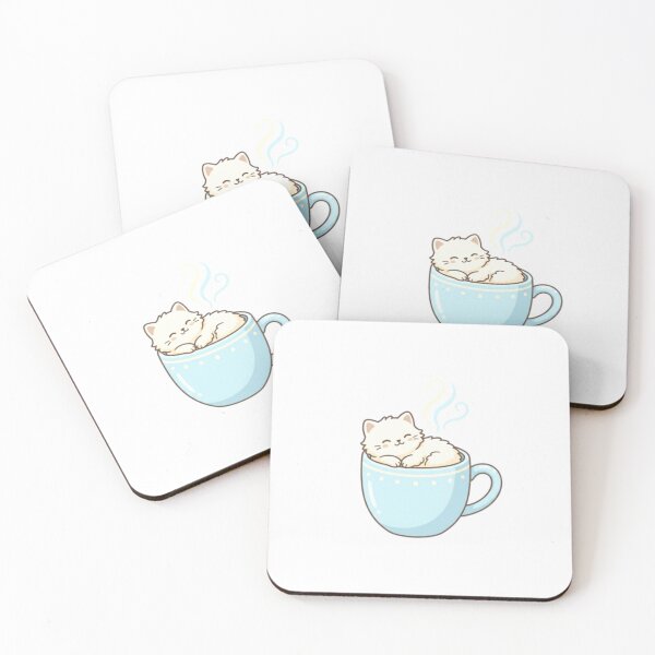 Item preview, Cozy Sleeping Cat in Coffee Mug - Cute Kawaii Pet Art designed and sold by WildPeak Threads.