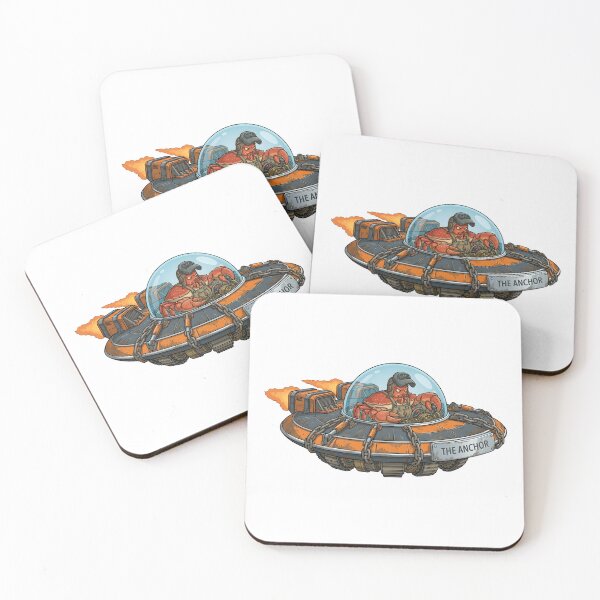 Item preview, The Anchor Crab Mechanic Heavy Duty UFO Sticker designed and sold by octozap.