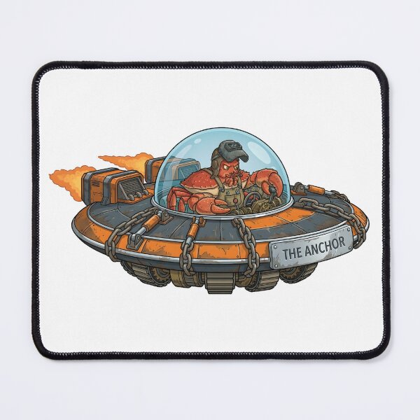 Item preview, The Anchor Crab Mechanic Heavy Duty UFO Sticker designed and sold by octozap.
