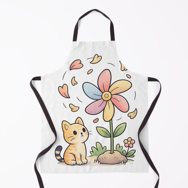 Item preview, Cat Watching Flower Pinwheel Essential T-Shirt designed and sold by SoftSproutstu.
