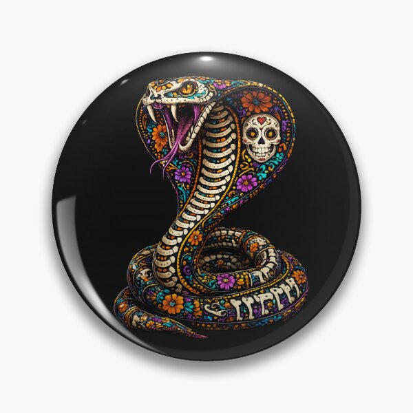Item preview, Day of the Dead Cobra designed and sold by Oro y Tinta.