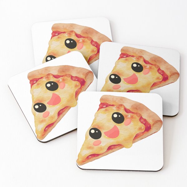 Item preview, Cute Kawaii Pizza Slice Funny Food Cartoon Aesthetic Sticker designed and sold by Pandey14.