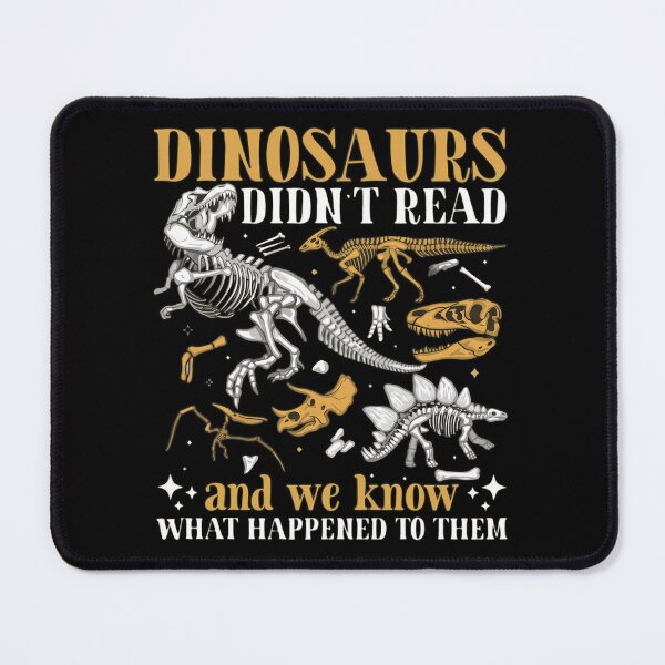 Item preview, Funny Dinosaur Skeleton Reading Humor - Dinosaurs Didn't Read Gift designed and sold by haitrieuic96.