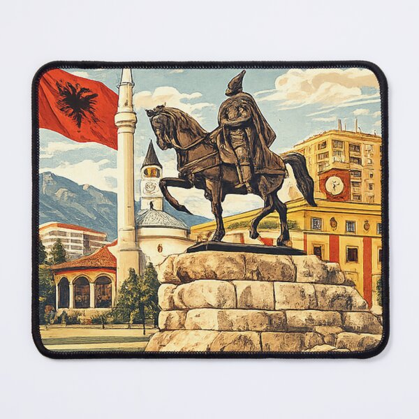 Item preview, Albania: Vintage Travel Advertising Print designed and sold by devonclemon.
