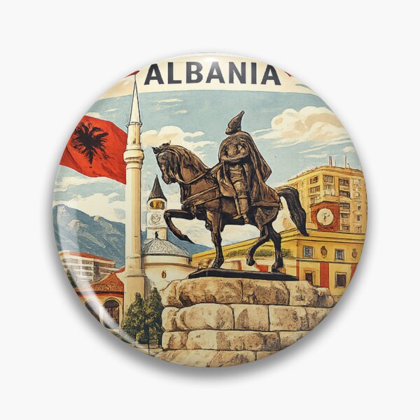 Item preview, Albania: Vintage Travel Advertising Print designed and sold by devonclemon.