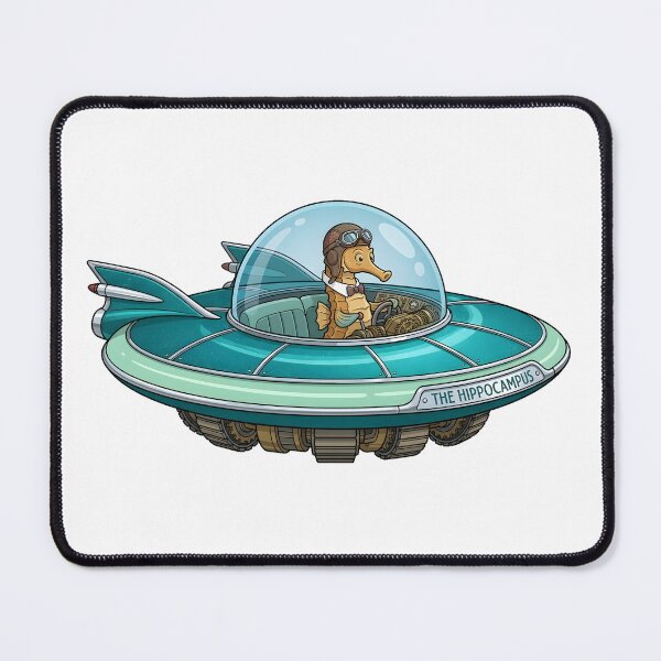 Item preview, Hippocampus Seahorse UFO Classic Custom Sticker designed and sold by octozap.