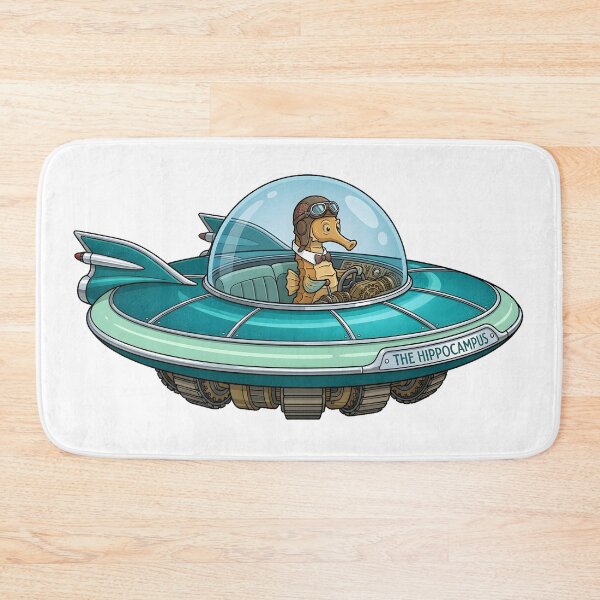Item preview, Hippocampus Seahorse UFO Classic Custom Sticker designed and sold by octozap.