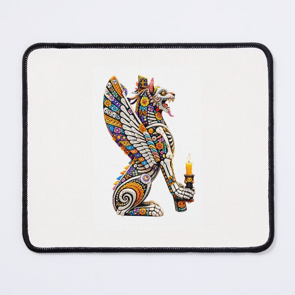 Item preview, Day of the dead winged lion designed and sold by Oro y Tinta.