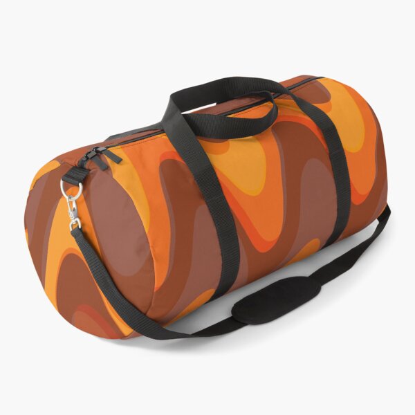 Item preview, Retro wave pattern - MCM 70s mod geometric in dark brown, orange and yellow designed and sold by JMgraphic.