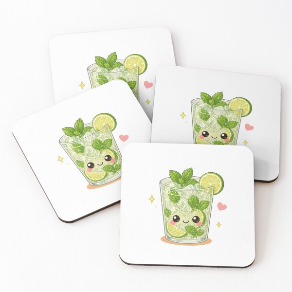 Item preview, Mojito drink cute lime mint cocktail designed and sold by Design by Sara.