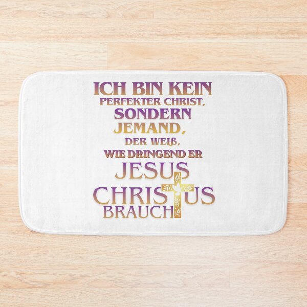 Item preview, Ich bin kein perfekter Christ - German Faith Quote designed and sold by 1WayLearn.