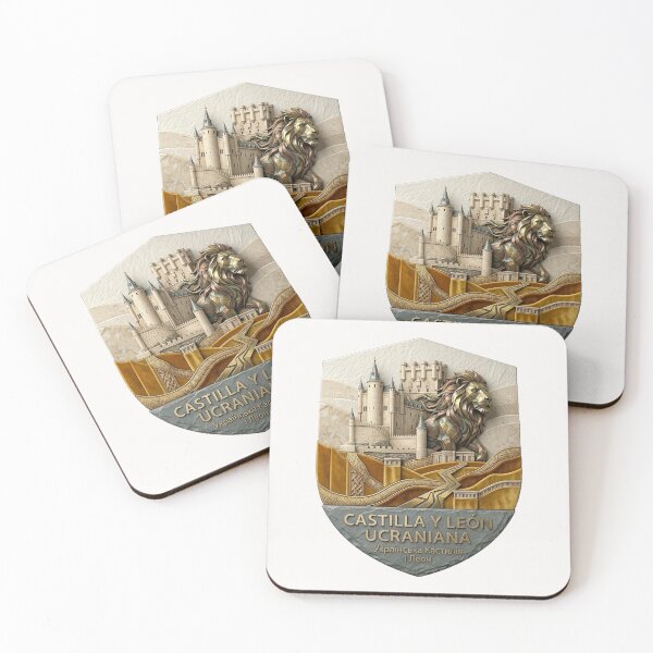 Item preview, Castilla y León Ucraniana - Castle and Lion Monument - Ukrainian Spain Emblem designed and sold by UkrainianSpain.