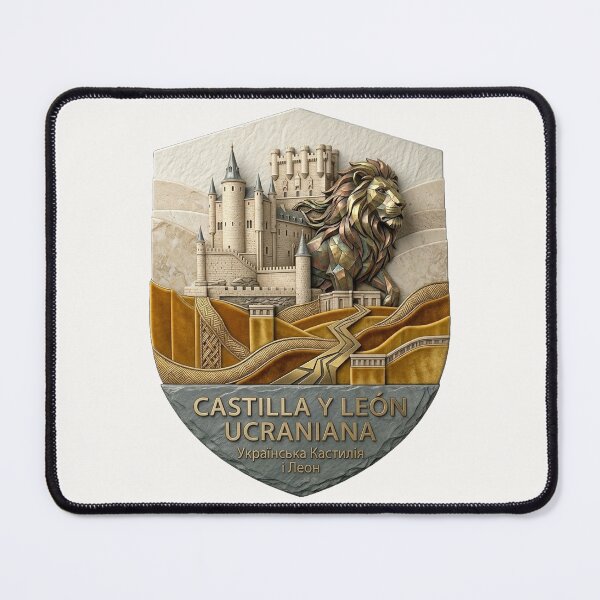 Item preview, Castilla y León Ucraniana - Castle and Lion Monument - Ukrainian Spain Emblem designed and sold by UkrainianSpain.