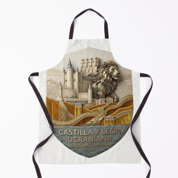 Item preview, Castilla y León Ucraniana - Castle and Lion Monument - Ukrainian Spain Emblem designed and sold by UkrainianSpain.