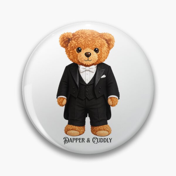 Item preview, Elegant Teddy Bear in Classic Black Tailcoat and White Tie designed and sold by CuteBear87.