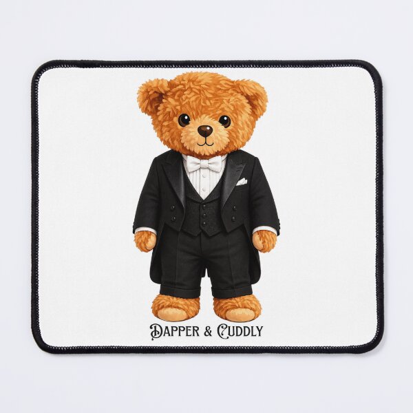 Item preview, Elegant Teddy Bear in Classic Black Tailcoat and White Tie designed and sold by CuteBear87.