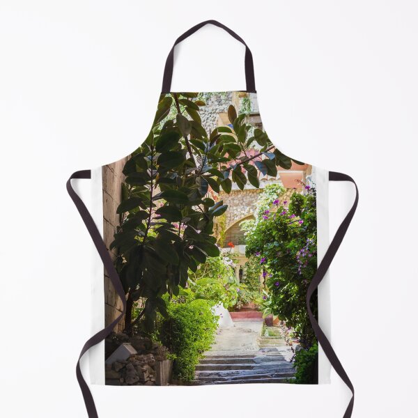 Item preview, Sunlit Garden Archway Over Stone Steps Leading To A Flower-Filled Courtyard With Lush Plants designed and sold by Nmallia.