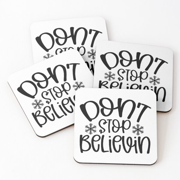 Item preview, Don't Stop Believin Christmas - Inspirational Magic Holiday Graphic designed and sold by FuzionRaptor.