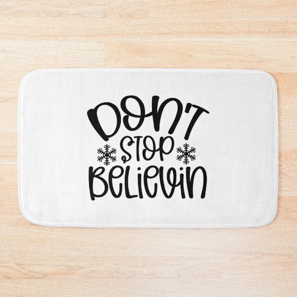 Item preview, Don't Stop Believin Christmas - Inspirational Magic Holiday Graphic designed and sold by FuzionRaptor.