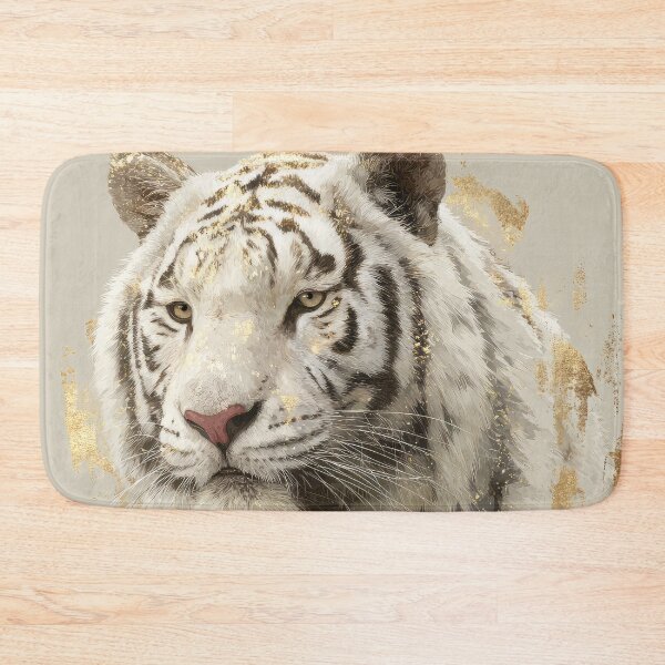 Item preview, Gold and White Tiger designed and sold by Elisabeth Lucas.