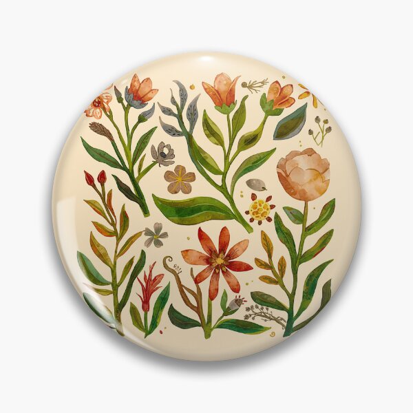 Artikelvorschau, Aquarell-Volkskunstblumen entworfen und verkauft von shaang.