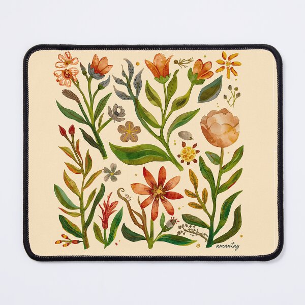 Item preview, Watercolor Folk Art Flowers designed and sold by shaang.