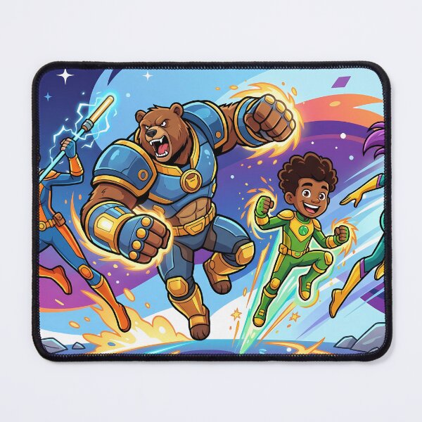Item preview, Epic Galactic Superhero Squad Action Art designed and sold by LYZ7VANI.