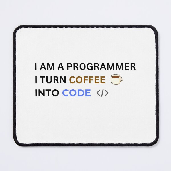 Item preview, Minimalist Programmer Humor - I Turn Coffee Into Code designed and sold by cloudiish.