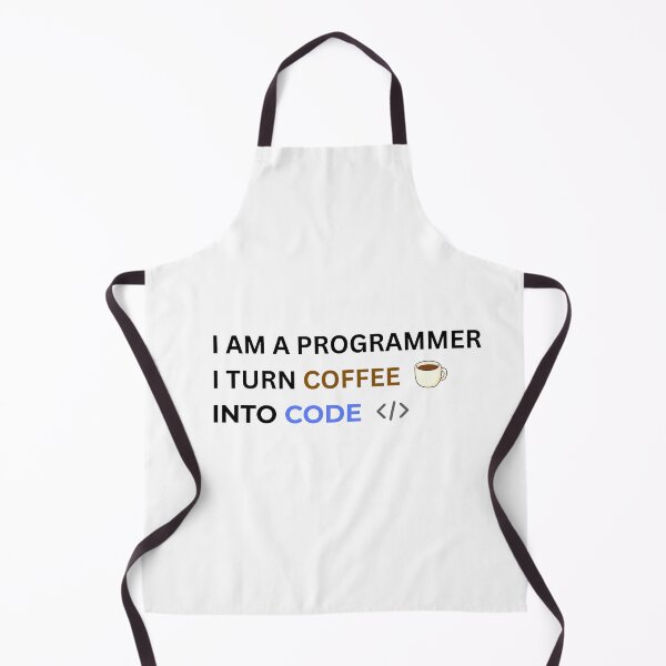 Item preview, Minimalist Programmer Humor - I Turn Coffee Into Code designed and sold by cloudiish.