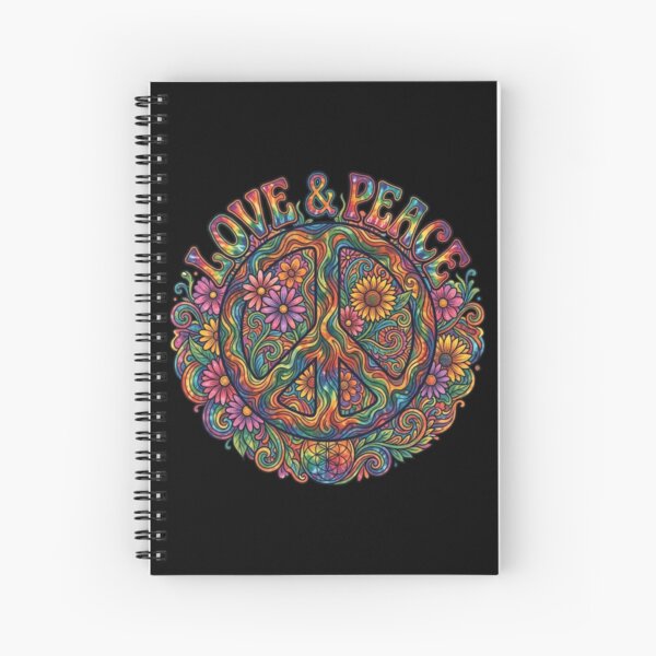 Item preview, Psychedelic Tie Dye Floral Peace Sign Design designed and sold by KelliesGrafix.