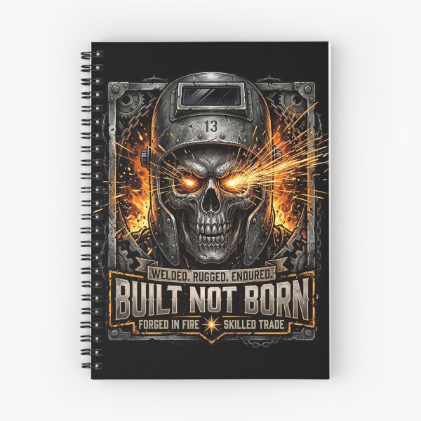Item preview, Welder Skull Construction Worker Hardcore Style – Built Not Born Skull Welding designed and sold by Im-Ara.
