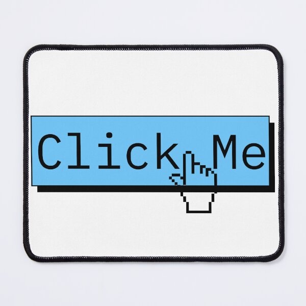 Item preview, Retro Pixel Click Me Button - Classic Web Cursor Aesthetic designed and sold by Digital Duniyah.