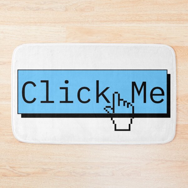 Item preview, Retro Pixel Click Me Button - Classic Web Cursor Aesthetic designed and sold by Digital Duniyah.