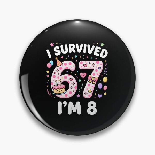 Item preview, I Survived 67 I'm 8 Funny Eighth Birthday Celebration designed and sold by SofenArt.
