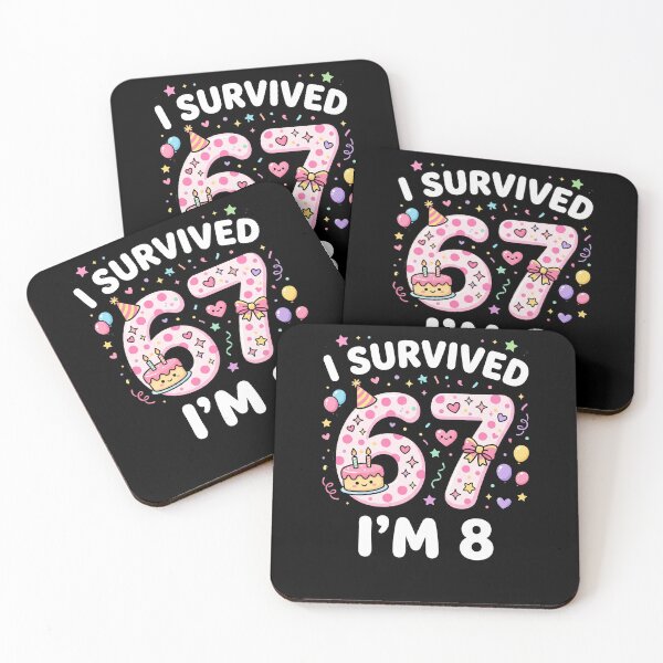 Item preview, I Survived 67 I'm 8 Funny Eighth Birthday Celebration designed and sold by SofenArt.