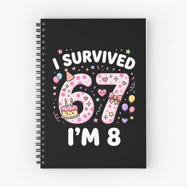 Item preview, I Survived 67 I'm 8 Funny Eighth Birthday Celebration designed and sold by SofenArt.