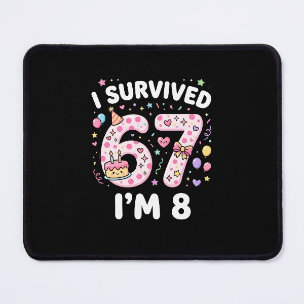 Item preview, I Survived 67 I'm 8 Funny Eighth Birthday Celebration designed and sold by SofenArt.