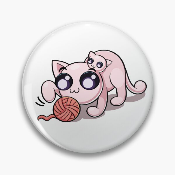 Item preview, Mewgenics Stacy Playing With Yarn Ball Sticker designed and sold by FennEric.