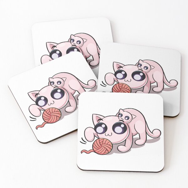 Item preview, Mewgenics Stacy Playing With Yarn Ball Sticker designed and sold by FennEric.