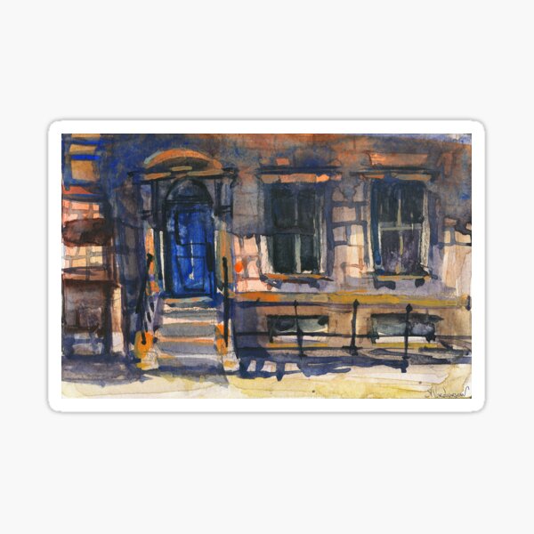 The Blue Door Watercolors Sticker