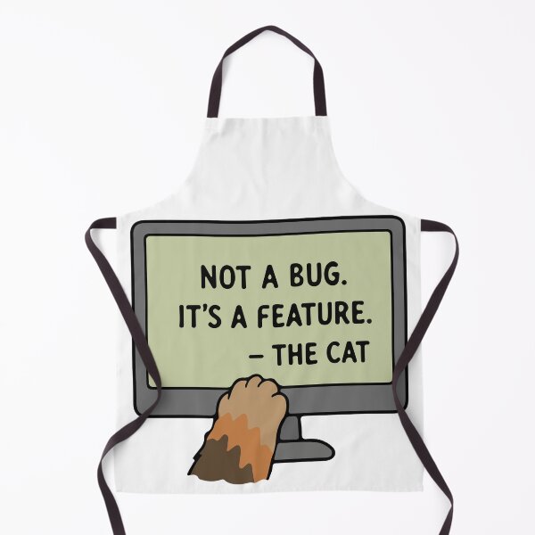 Item preview, The Cat's Code: Not a Bug, Just a Feature designed and sold by MalisoStickers.