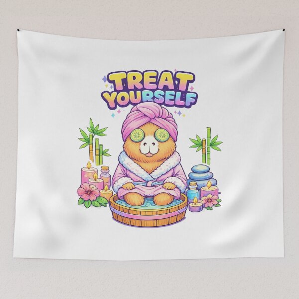 Item preview, Treat Yourself Capybara Essential T-Shirt designed and sold by SoftSproutstu.