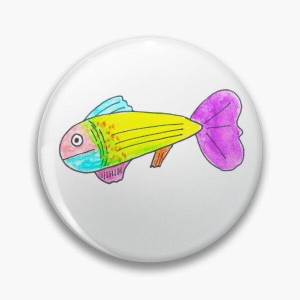 Item preview, Neon fishy designed and sold by Pen & Puddle.