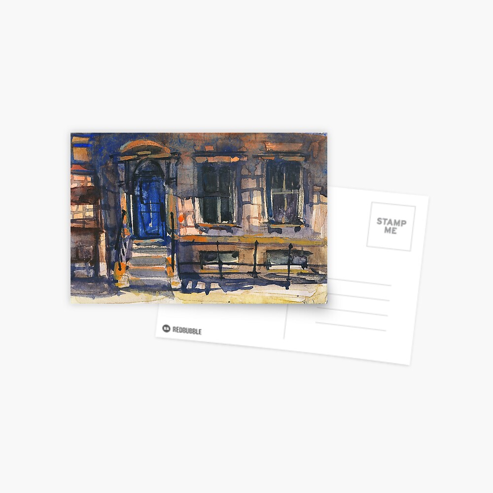 The Blue Door Watercolors Postcard