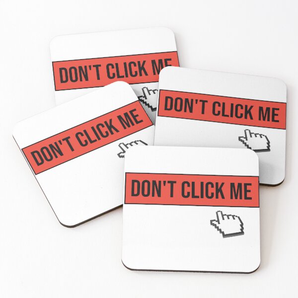 Item preview, Don't Click Me Retro Web Warning Cursor designed and sold by Digital Duniyah.